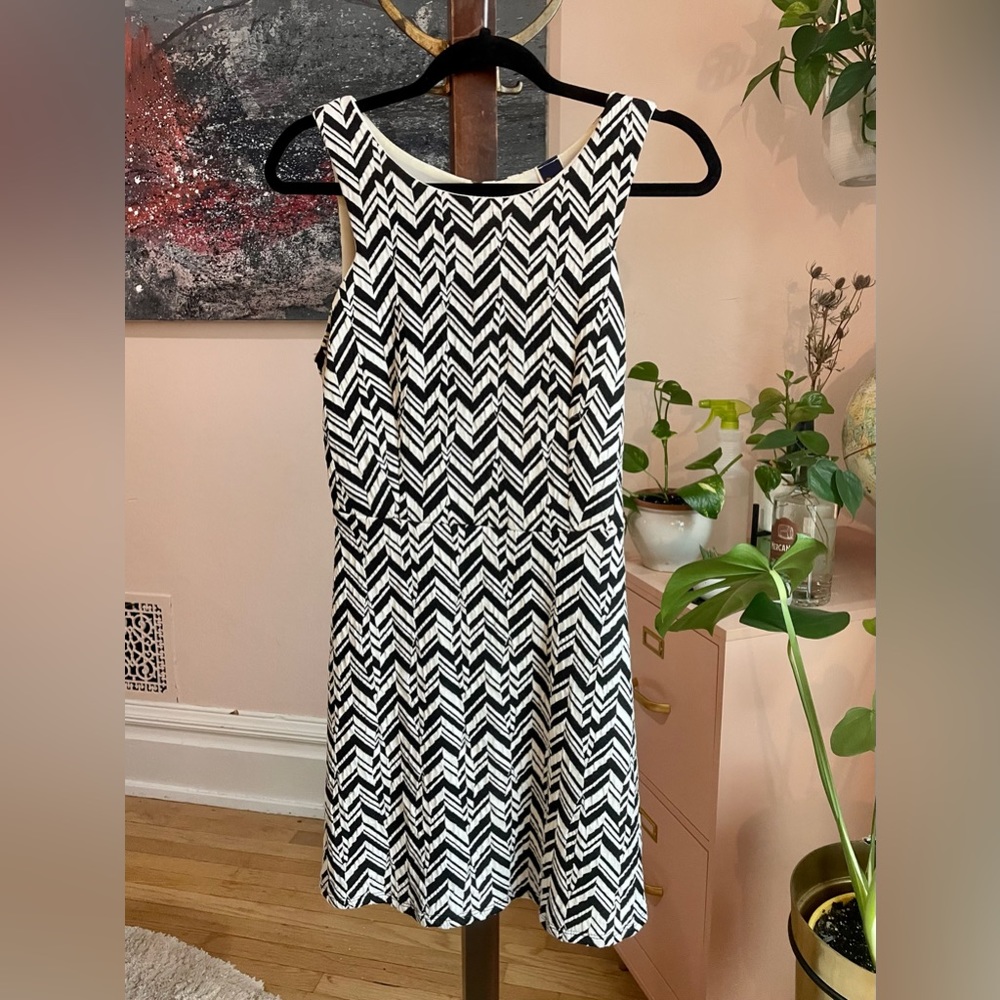 Chevron Blue Rain dress